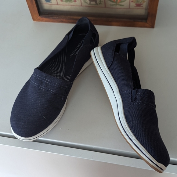 Clarks Cloud stepper Breeze Step II Dark Navy 10 and 9.5 - Picture 5 of 11